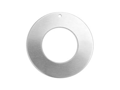 ImpressArt Aluminium Washer 25mm   Stamping Blank Pk 13 Pierced Hole - Standard Image - 1