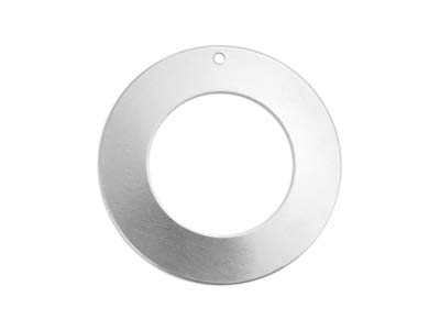 ImpressArt Aluminium Washer 32mm   Stamping Blank Pk 9 Pierced Hole - Standard Image - 1