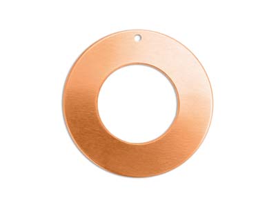 ImpressArt Copper Washer 25mm      Stamping Blank Pack of 4 Pierced   Hole