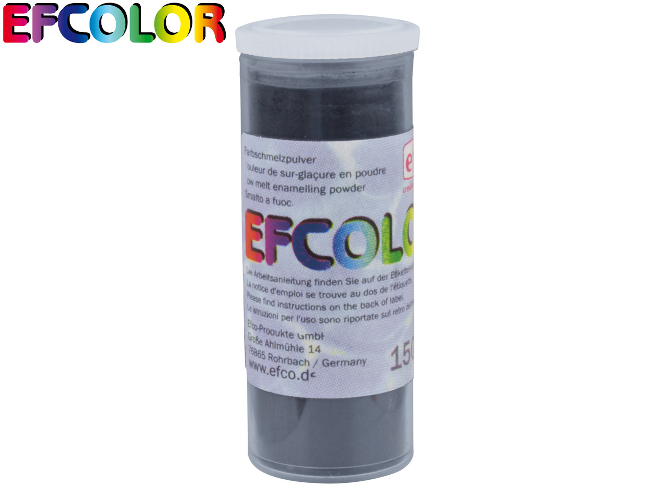 Efcolor Enamel Black 10ml - Standard Image - 2