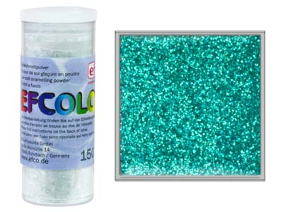 Efcolor Enamel Glitter Turquoise 10ml