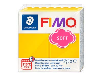 Fimo Soft Sunflower 57g Polymer     Clay Block Fimo Colour Reference 16