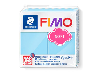 Fimo Soft Pastel Aqua 57g Polymer  Clay Block Fimo Colour Reference   305 - Standard Image - 1