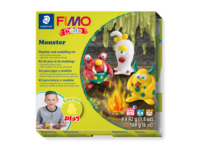 Fimo Monster Kids Form And Play    Polymer Clay Set - Standard Image - 1