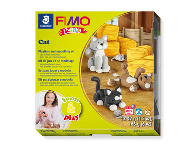 Fimo Cat Kids Form And Play Polymer Clay Set