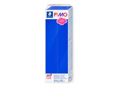 Fimo Soft Brilliant Blue 454g      Polymer Clay Block Fimo Colour     Reference 33