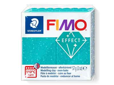 Fimo Effect Galaxy Turquoise 57g   Polymer Clay Block Fimo Colour     Reference 392 - Standard Image - 1