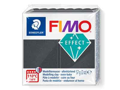 Fimo Effect Steel Grey 57g Polymer  Clay Block Fimo Colour Reference 91 - Standard Image - 1