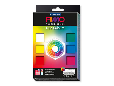 Fimo Professional True Colours Set Of Six 85g Polymer Clay Blocks
