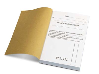Approbation Book, 50 Duplicating   Sheets, A6 Size