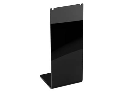 Black Gloss Acrylic Necklace       Display Stand Medium - Standard Image - 1