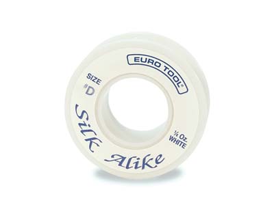 Silk Alike White Thread, Size 1,   89.6m Spool