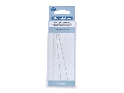 Beadalon Collapsible Eye Needles   12.7cm Variety Pack, 3 Pcs - Standard Image - 1
