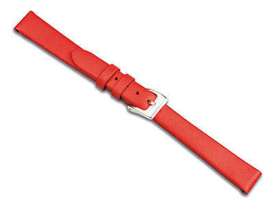Red Calf Watch Strap 20mm Genuine  Leather - Standard Image - 1