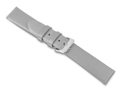 Grey Calf Watch Strap 20mm Genuine Leather
