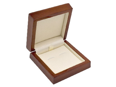 Wooden Cufflink Box, Mahogany      Colour - Standard Image - 1