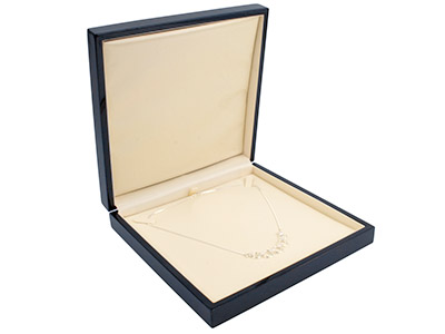 Wooden Necklace Box, Black Colour