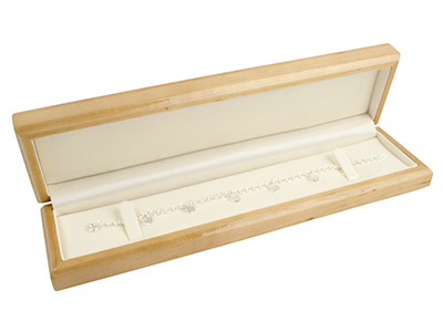 Wooden Bracelet Box, Maple Colour
