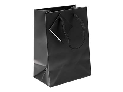 Black Matt Gift Bag Small - Standard Image - 1
