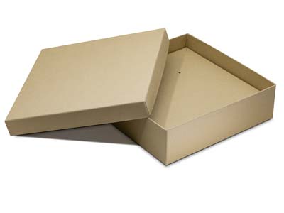 Kraft Recycled Paper Necklace Box  100% Recycled - Standard Image - 1