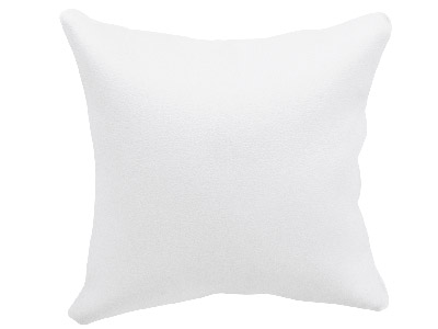 White Leatherette Cushion Display - Standard Image - 2