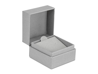 Grey-Textured-Eco-Earring-Box