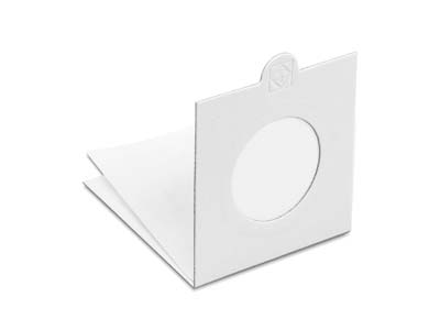 Leuchtturm Self Adhesive White Coin Holders Size 27.5mm Pack of 25 - Standard Image - 4