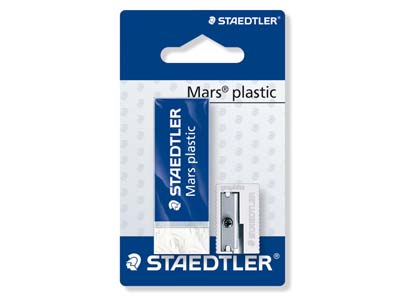 Staedtler Mars Plastic Eraser And  Sharpener Set