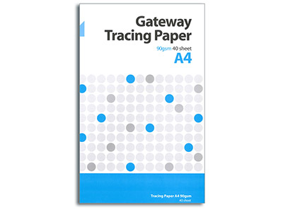Gateway Natural Tracing Paper, A4  Pad, 40 Sheets, 90gsm