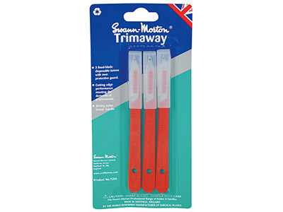 Swann Morton Trimaway Craft Knife  Pack of 3 With Blades - Standard Image - 1