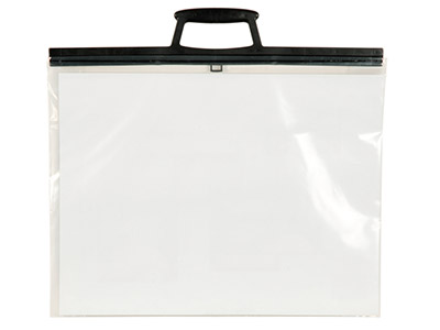 Clear Poly Folio With Clip Handles, A3