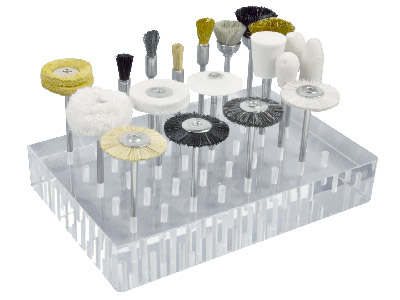 Pendant Motor Polishing Kit With   Wheels, Brushes And Stand