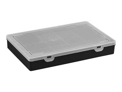 Wham Large Project Box Organiser   38x30x5cm 10 Compartments Black - Standard Image - 2