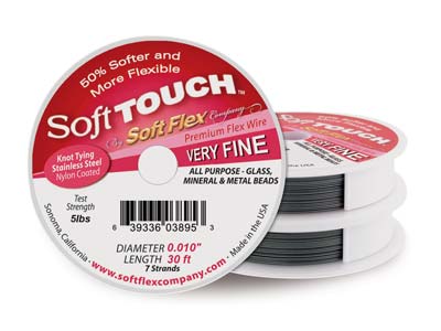 Soft Touch Wire, Very Fine,        Diameter 0.0100.25mm, Length     30ft9m