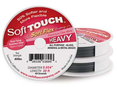 Soft Touch Wire, Heavy, Diameter   0.0240.60mm, Length 30ft9m
