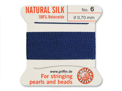 Griffin Silk Thread Dark Blue, Size 6