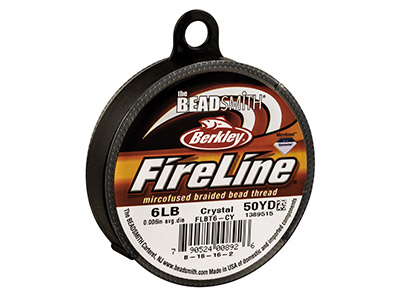 Fireline Beading Thread 6lb,       Crystal, 0.15mm X 50 Yard Reel