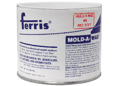 Ferris Mould-a-wax Tub 1lb, Red,   Soft Grade - Standard Image - 1