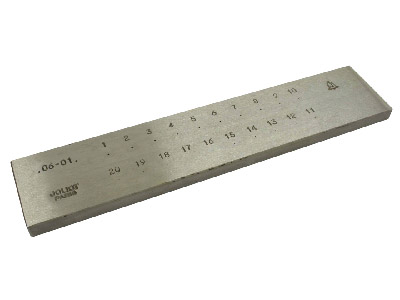 Drawplate, Round, 0.2mm - 0.6mm, 20 Hole - Standard Image - 1