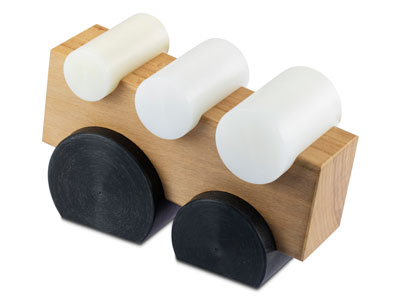 Wooden Bending Swage Block With 5  Nylon Mandrels - Standard Image - 1