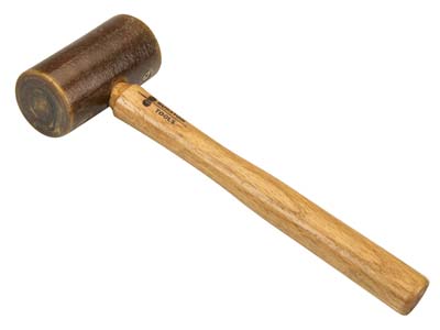 Durston Rawhide Mallet With Lead   Core, Size 1, 38mm Head Diameter - Standard Image - 1