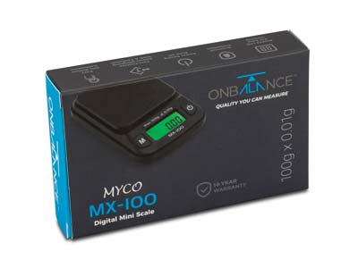 On Balance Myco MX-100 Digital Mini Scale, 100g X 0.1g - Standard Image - 5