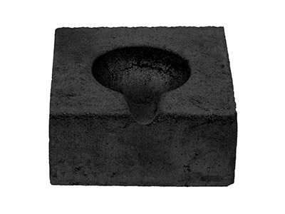 Compressed Hard Charcoal Block With Crucible Channel