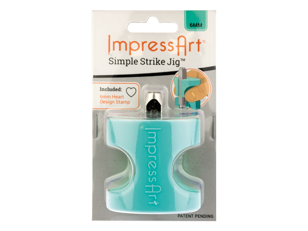 ImpressArt Simple Strike Jig 6mm   Plus Free Heart Design Stamp - Standard Image - 3