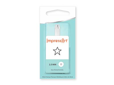 ImpressArt Signature Star Outline  Design Stamp 2.5mm - Standard Image - 3