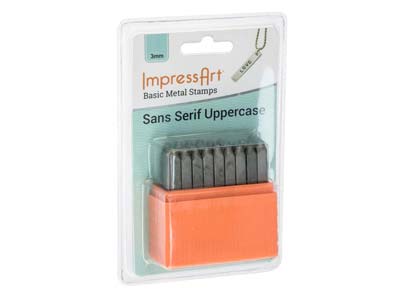 ImpressArt Basic Letter Stamp Set  Uppercase 3mm - Standard Image - 2