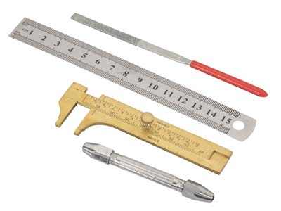 Starter Jewellers Bench Kit,       Measuring And Forming, 12 Pieces - Standard Image - 5