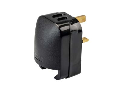 EU Shucko Round 2 Pin Plug To UK 3 Pin Plug Converter - Standard Image - 1