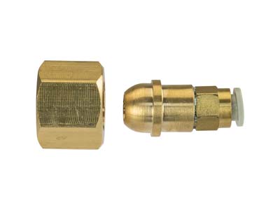 Argon Regulator Female Push        Fitting, 3/8 Bsp To 6mm Tube, For  Use With Orion Welders - Standard Image - 4