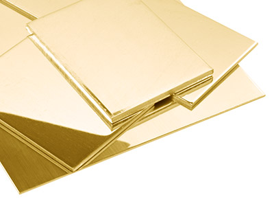 18ct Yellow Gold Sheet 0.75mm Fully Annealed, 100% Recycled Gold - Standard Image - 1